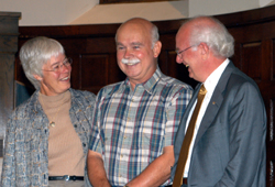 John Grega with Vernon and Lucy Wright.