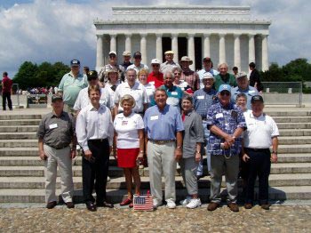 McDonogh Alums and their wives gather for a photo while in DC.